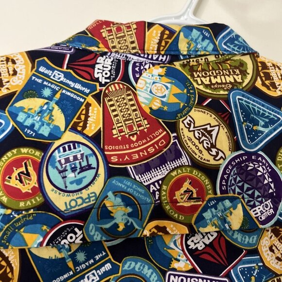 Disney Theme Parks Attraction & Rides Men’s Button Down Shirt XL - Picture 15 of 16